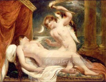 Desnudo Painting - Cupido y Psique cuerpo femenino William Etty